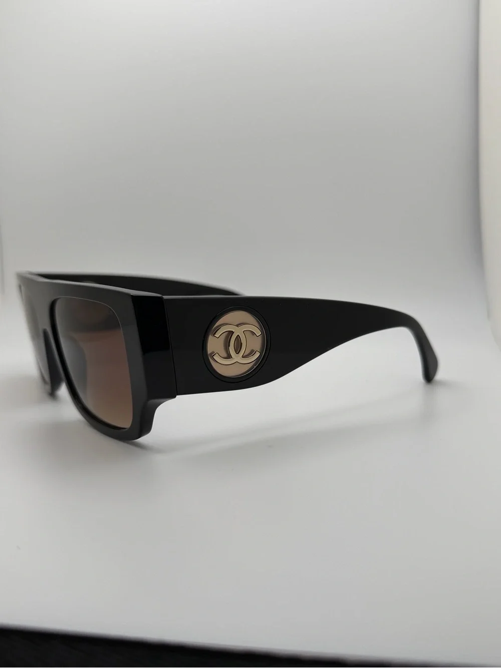 CHANEL temple protectors featuring