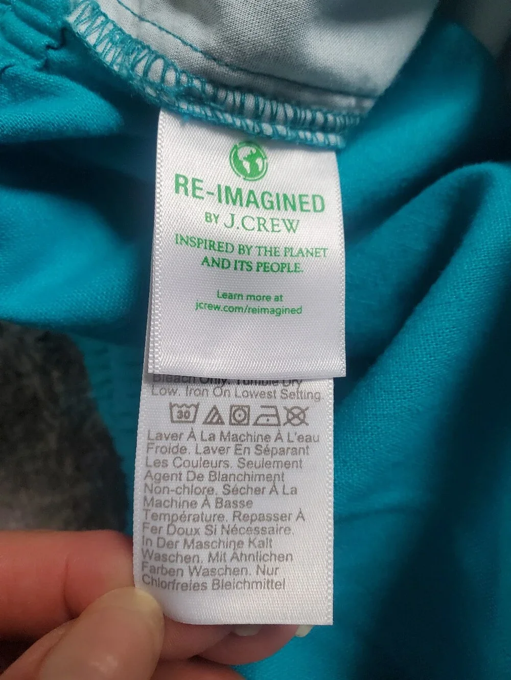 *NWT* J. Crew QBright Teal Linen-Blend Slim Wide-Leg  Drawstring Joggers