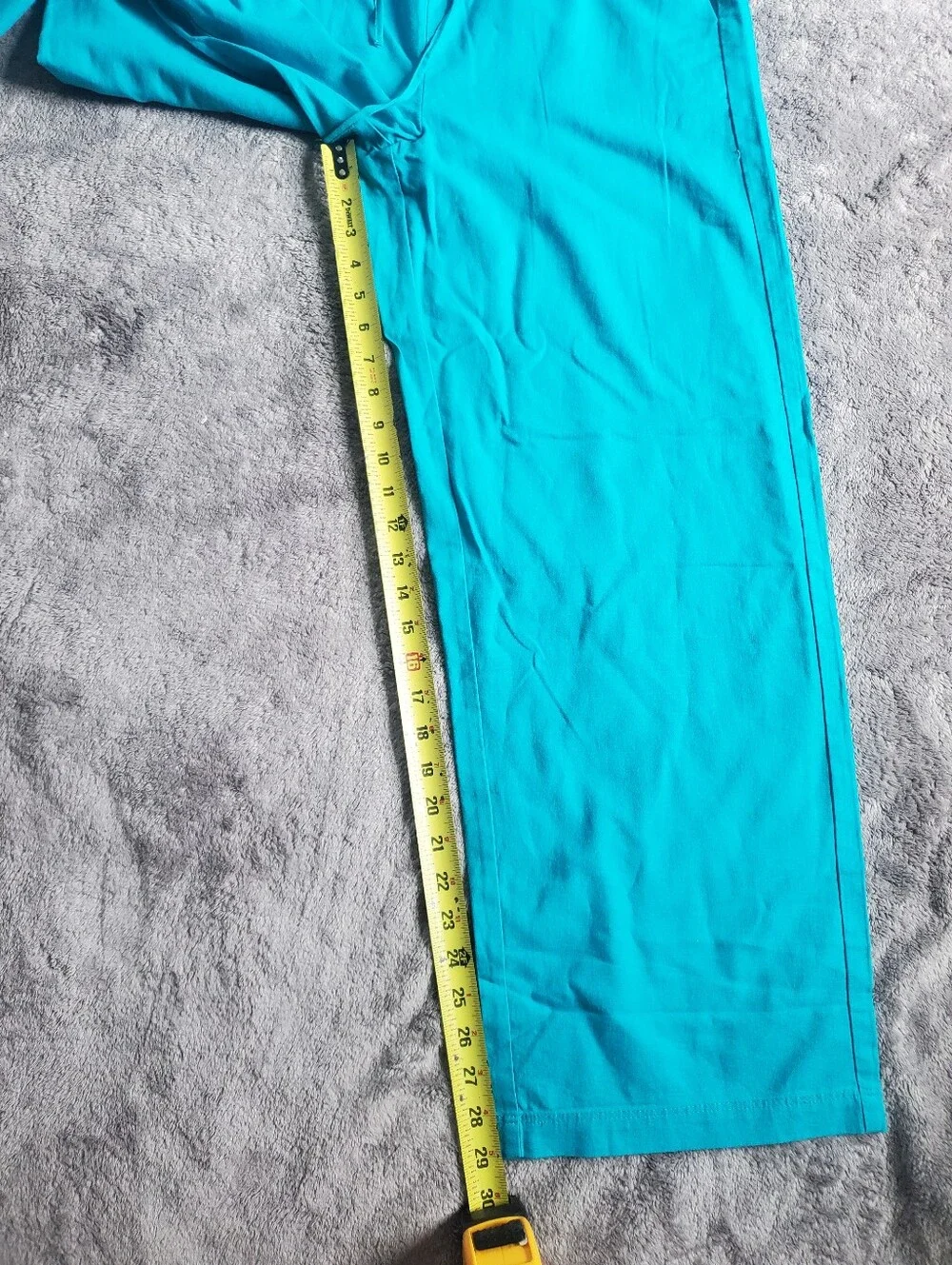 *NWT* J. Crew QBright Teal Linen-Blend Slim Wide-Leg  Drawstring Joggers