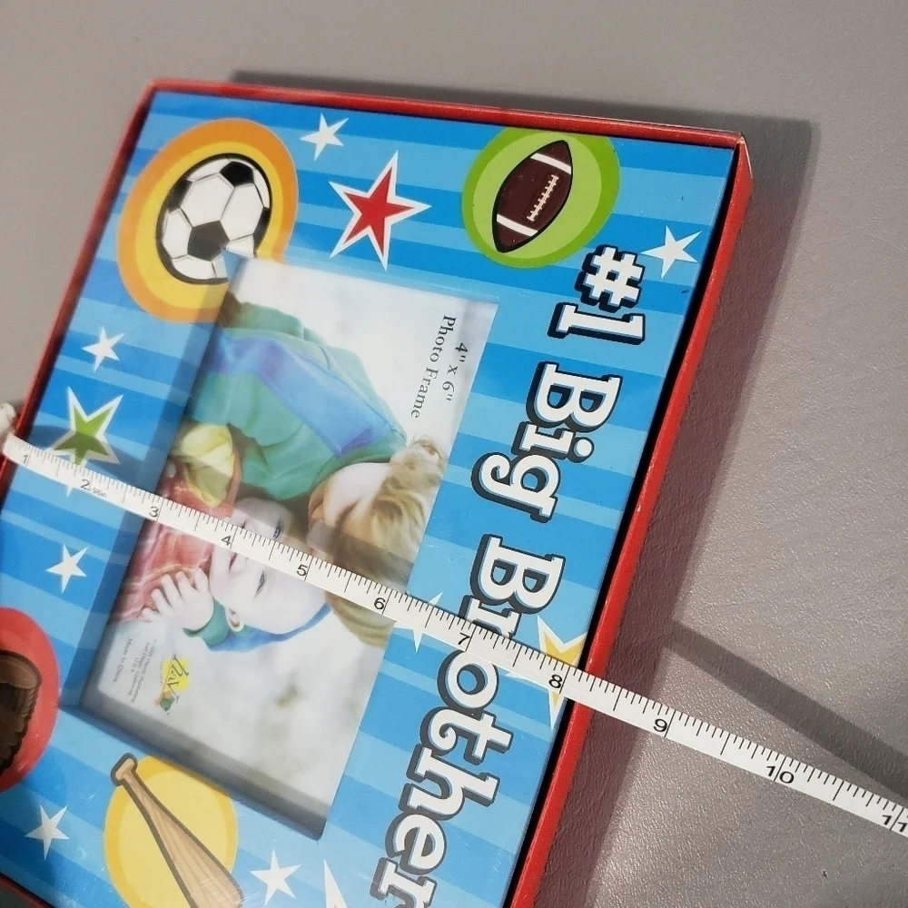 New #1 big brother 4X6 sports photo frame