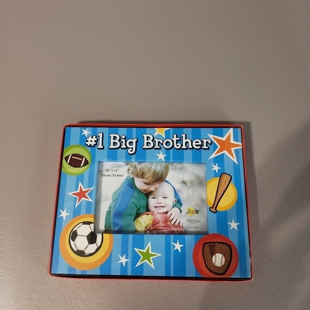 New #1 big brother 4X6 sports photo frame