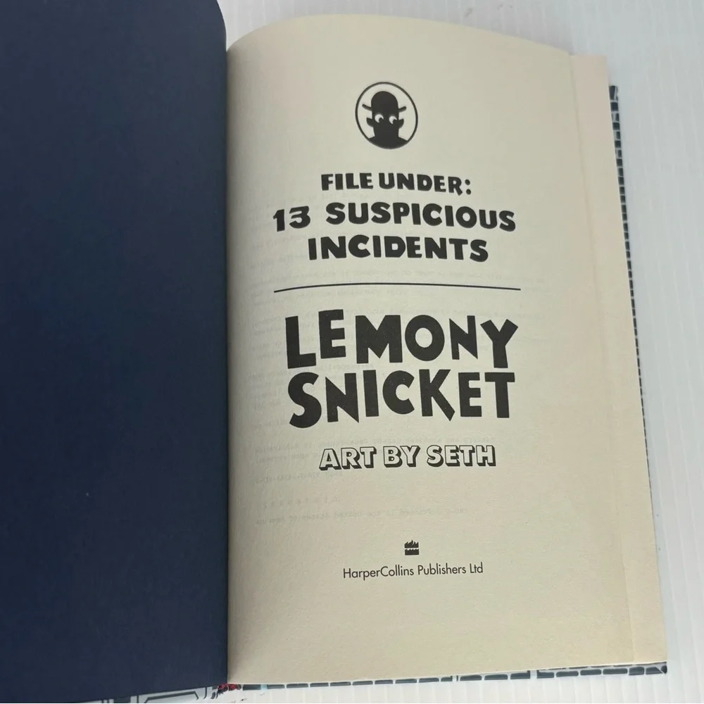 Lemony Snicket File Under: 13 Suspicious Incidents