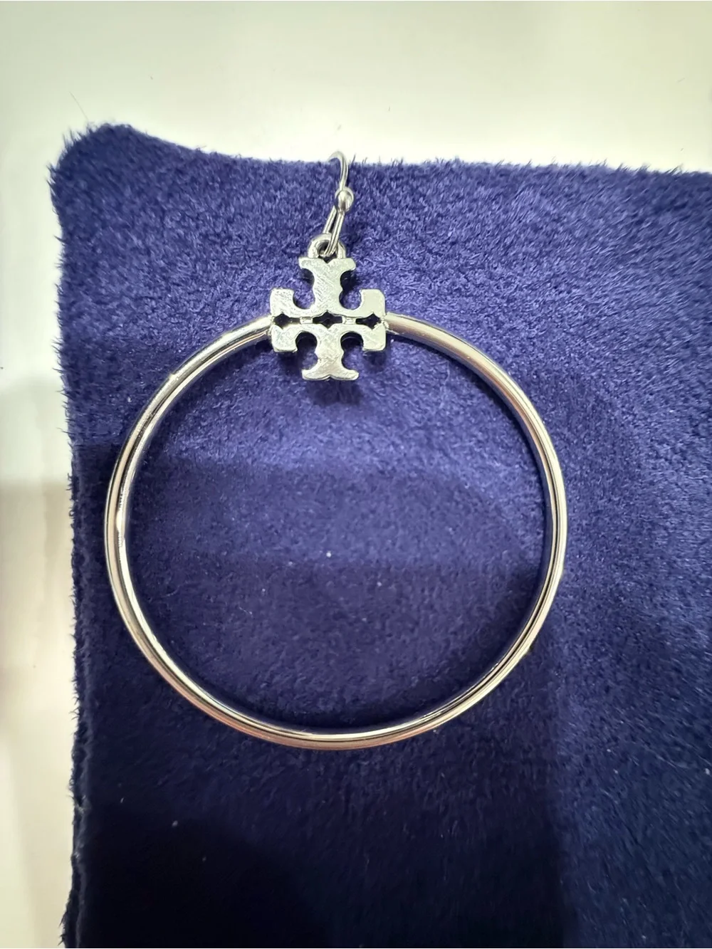 Tory Burch polished silver