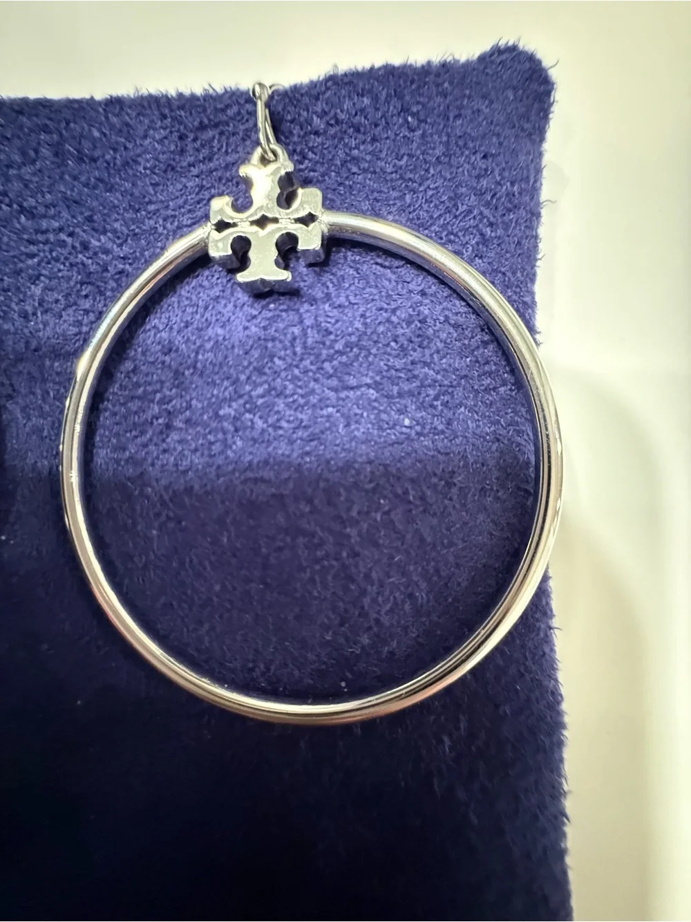 Tory Burch polished silver
