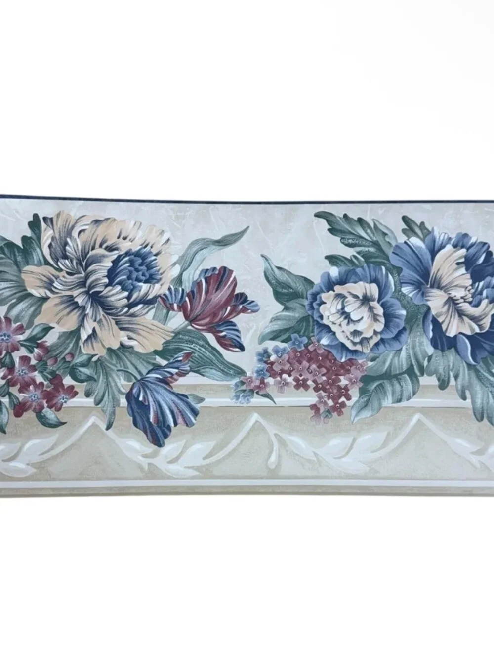 Vintage Wallpaper Border Floral French Sunworthy Architecture 3 Rolls NEW