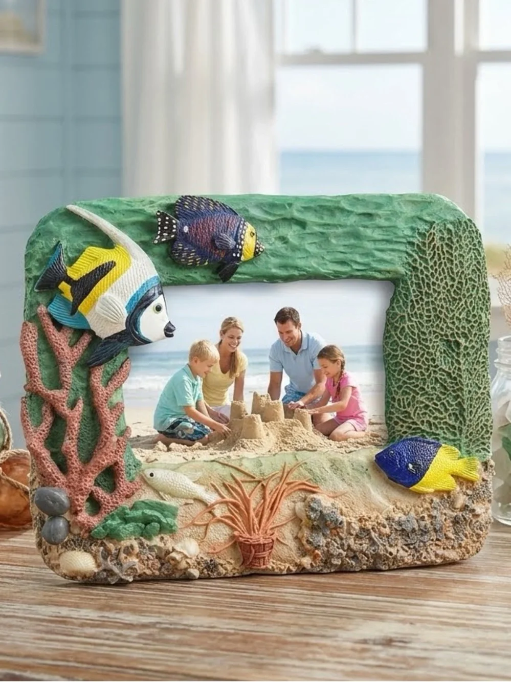 Sea Life Coral Fish Sea Fan Ocean Coastal Picture Frame