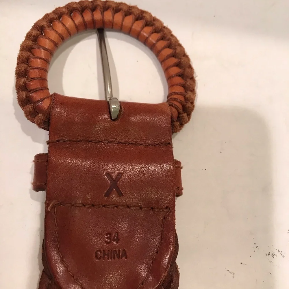 Woven Leather Belt