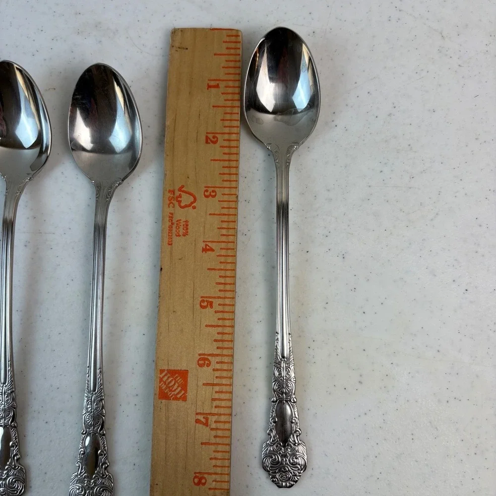 23 PCs Reed & Barton 18/10 Stainless Flatware Renaissance Tsp Oval Soup Iced Tea