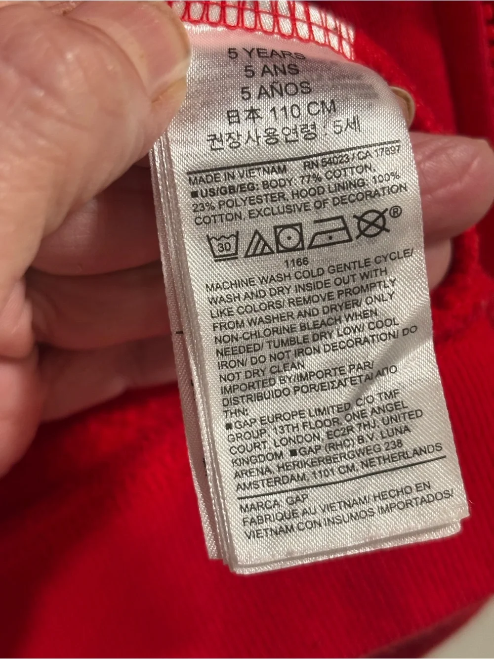 GAP soft hooded