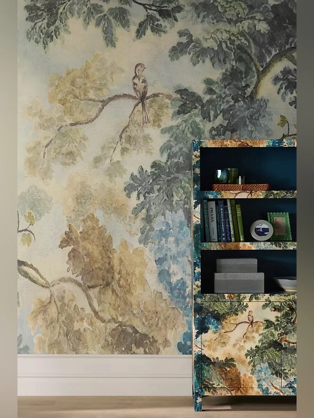 New Anthropologie Home Decor JUDARN Floral Wall Art Mural Wallpaper