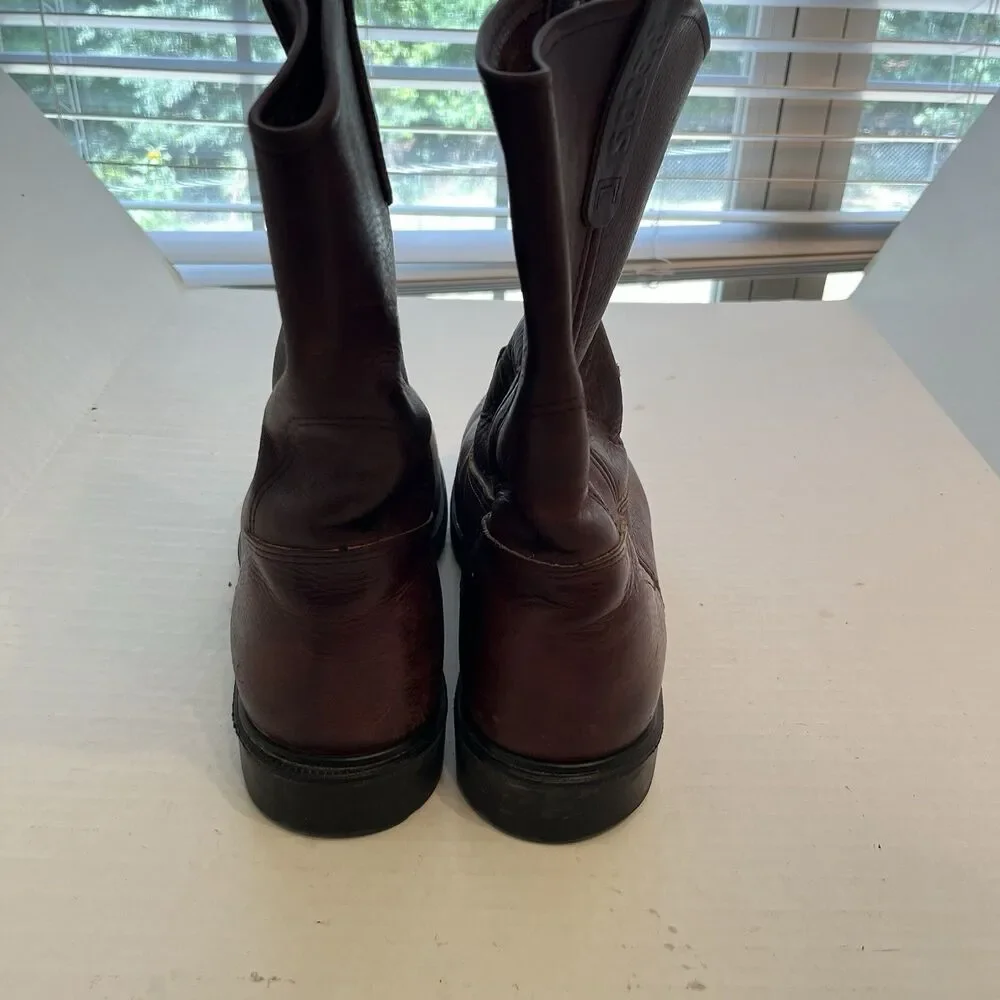 Red Wing Pecos 1132 Men's Size 12D Leather Boots USA Made Dark Brown