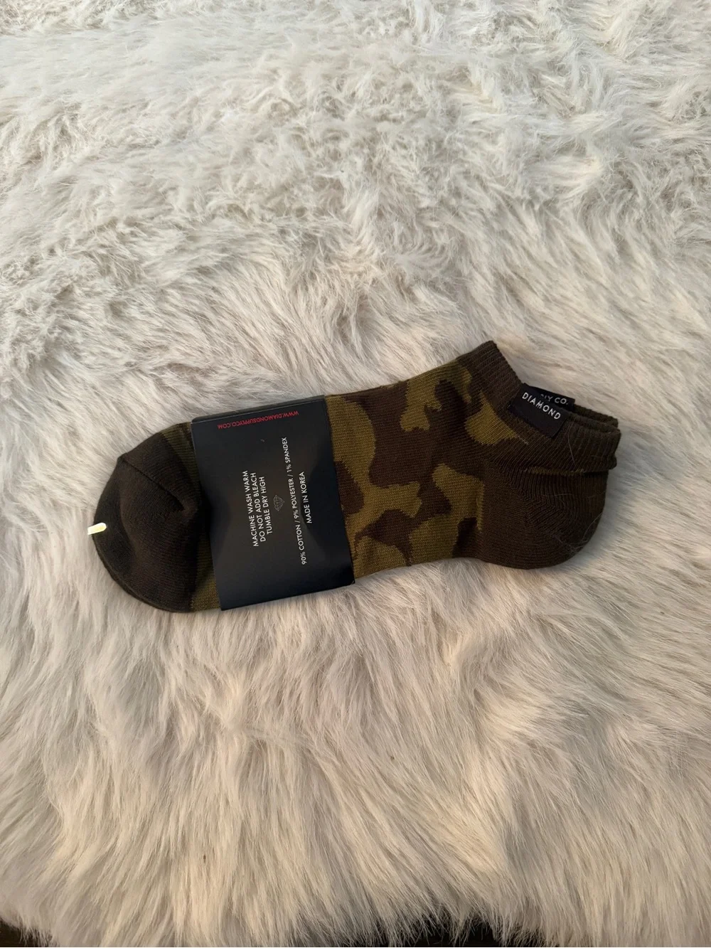 Diamond Supply Co. Low-Cut Camo Athletic Socks - One Size Fits All