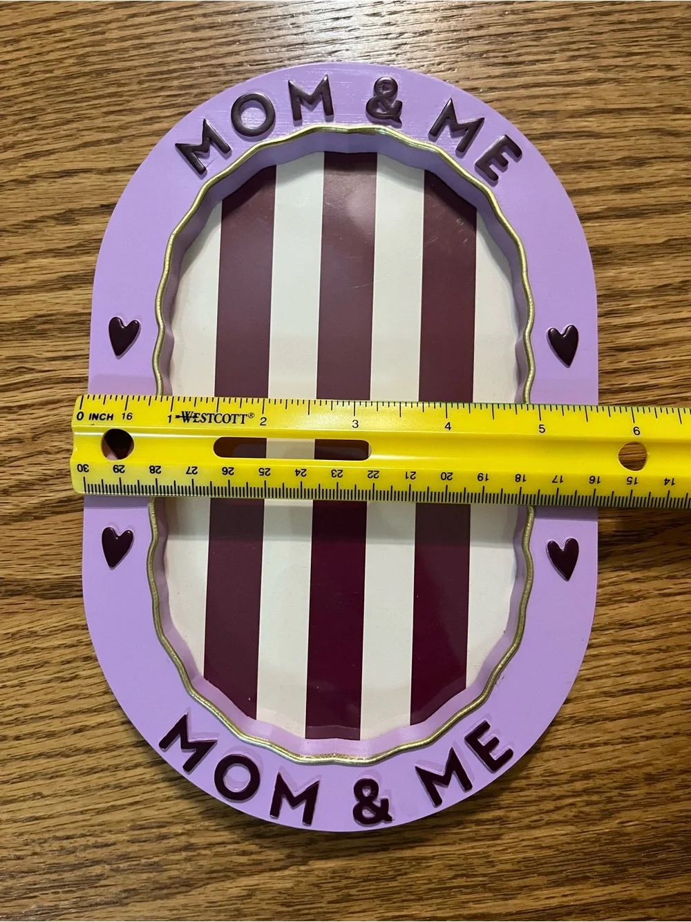 Mom & Me Purple Oval Picture Frame