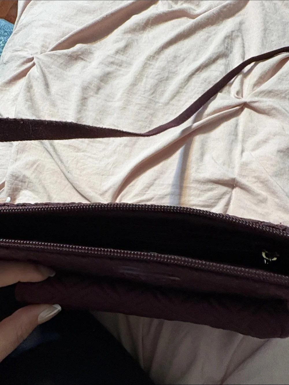 Tory Burch Quilted Crossbody in Plum