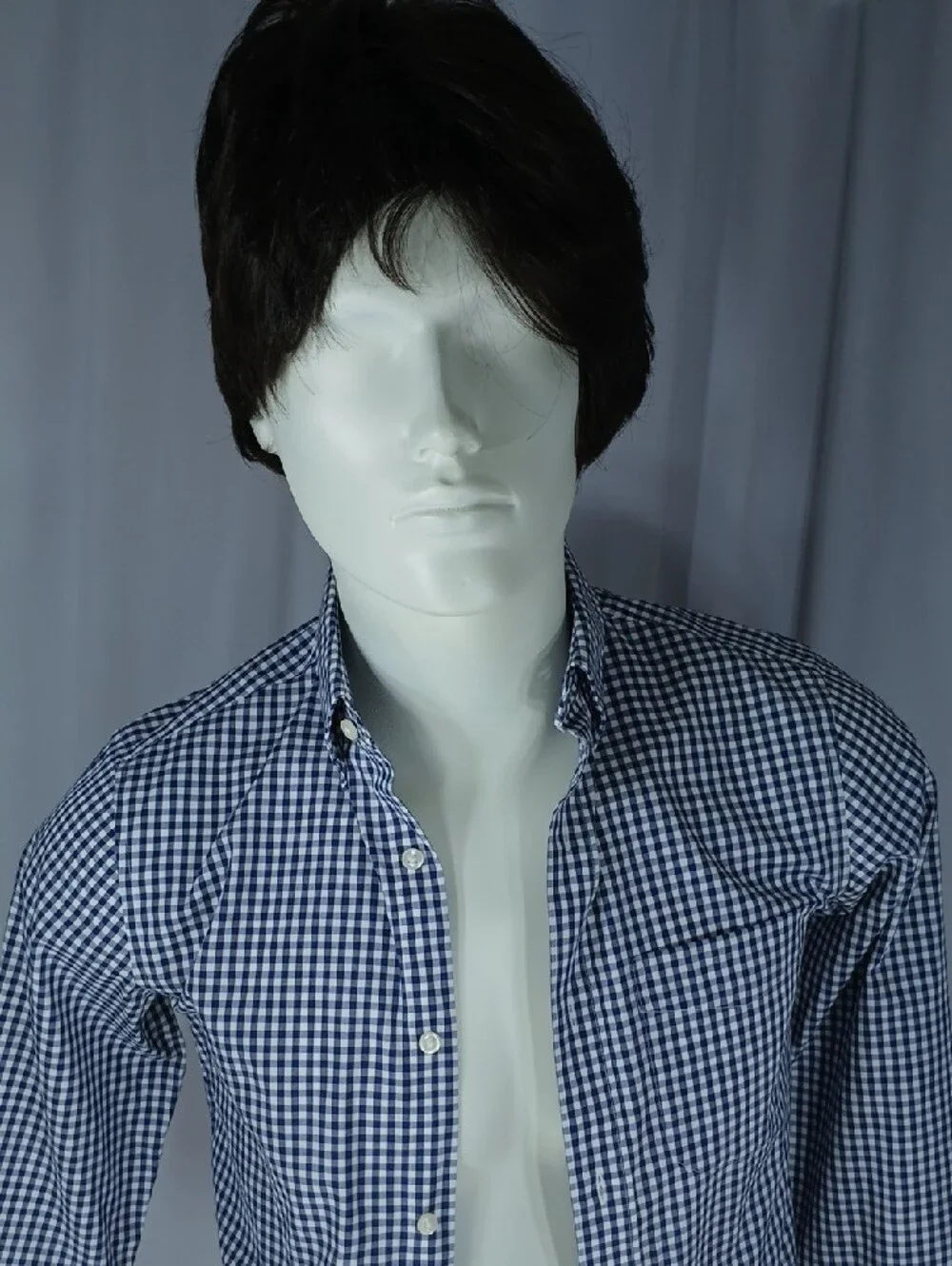 J. Crew blue and White Gingham Button-Up cotton Shirt