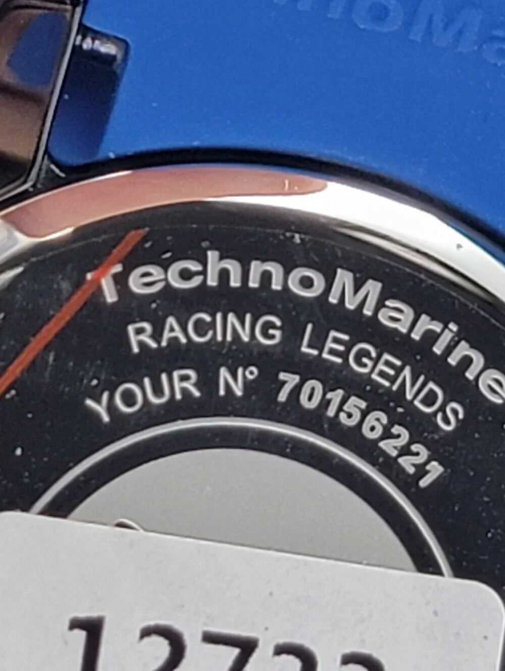 NWT TechnoMarine TM-525011 Racing F2 Legends Mens Womens Blue Pink 44mm Watch
