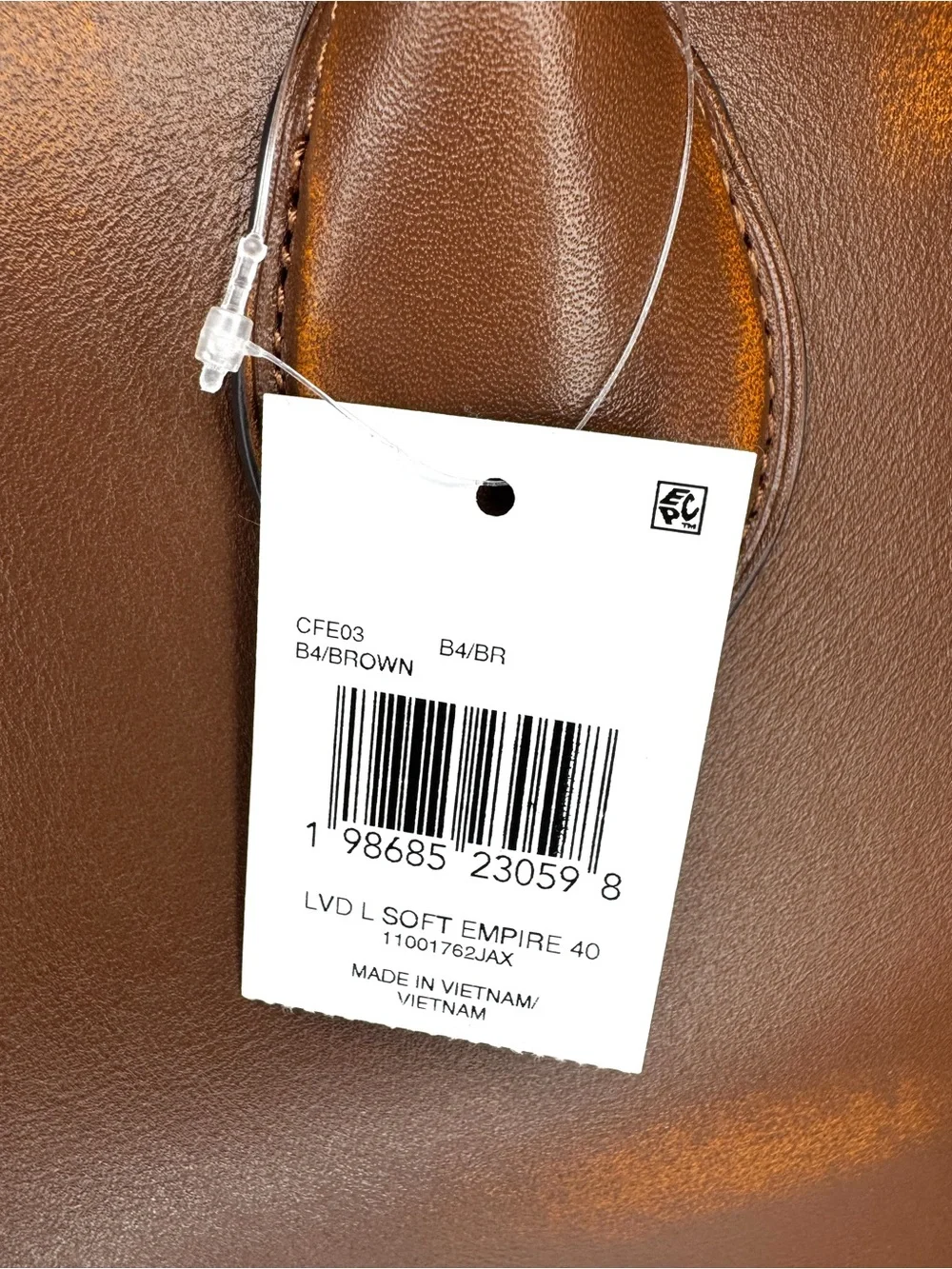 Coach Soft Empire 40 Satchel – Loved Leather Brown | NWT | Complete Set