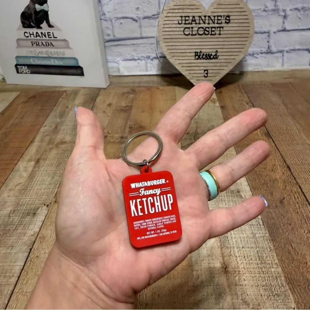 Whataburger ketchup keychain