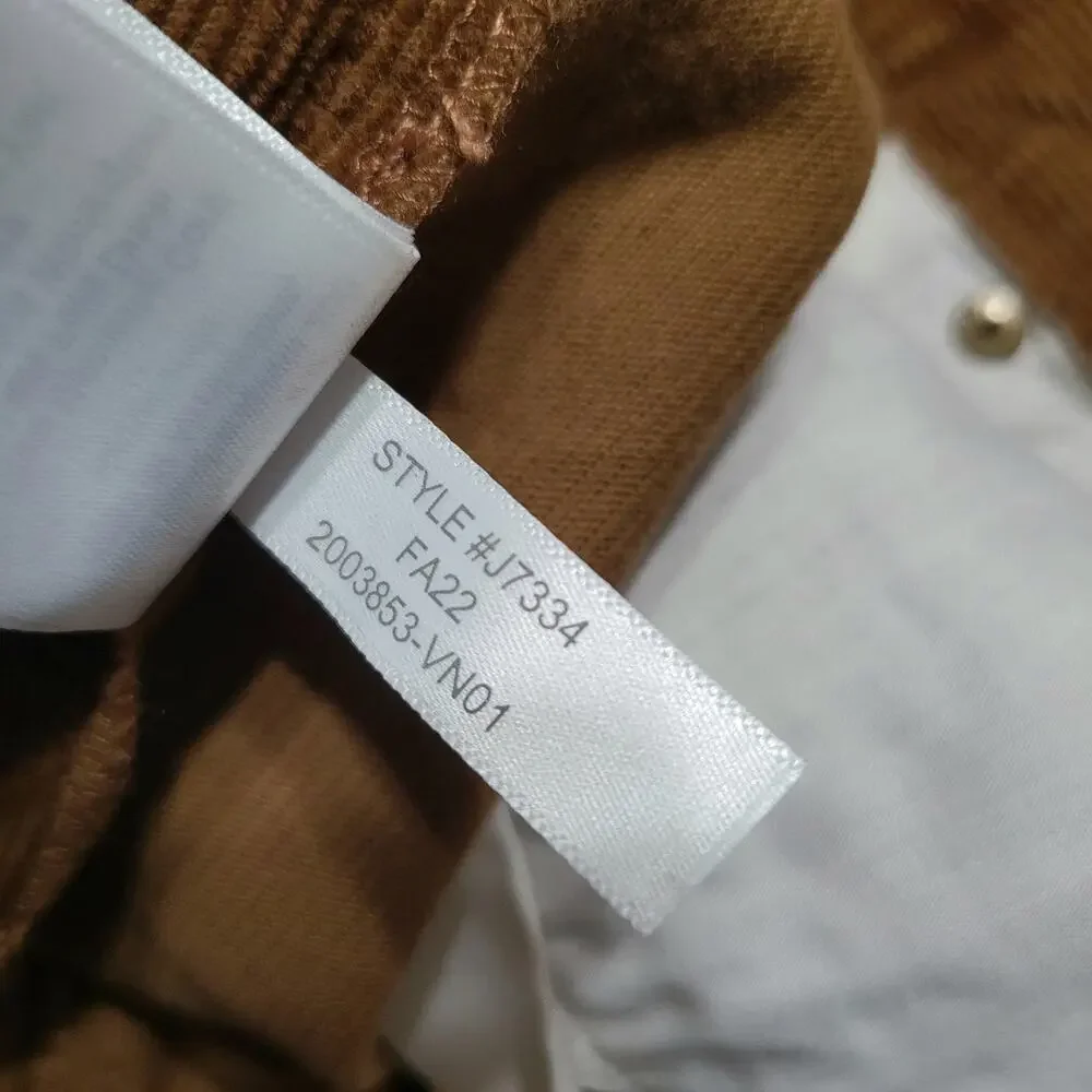 J Crew Pants Mens 34x34 Golden Brown Flex Slim Corduroy Jeans Stretch Preppy