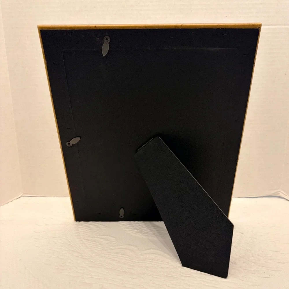 The Fetzer Gallery 8x10 Picture Frame Gold Green Blue Marbled Tabletop Decor
