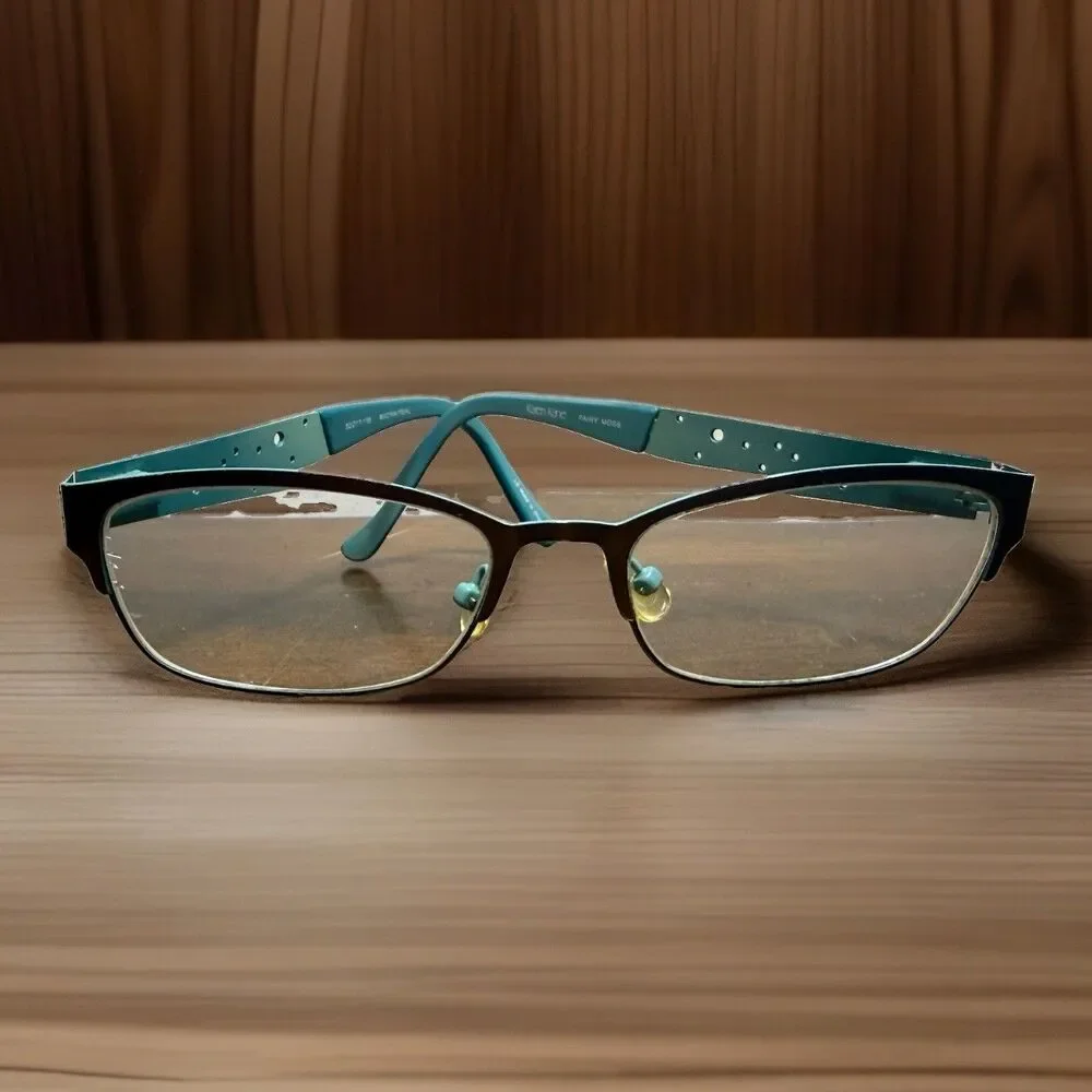Karen Kane Eyeglass Frame Only Fairy Moss Women's Brown Teal Full Rim 52 17 135