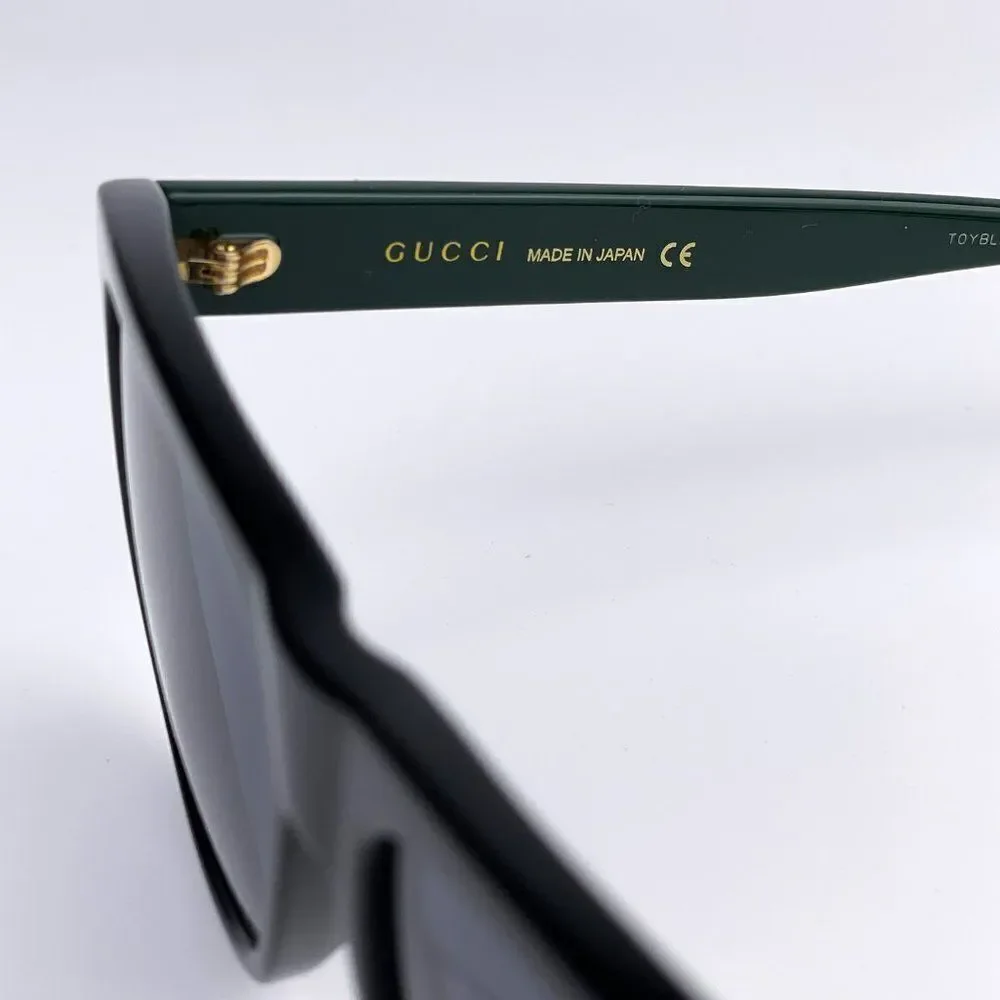 NEW GUCCI GG0926S 001 Black Green Gray Square Men Sunglasses