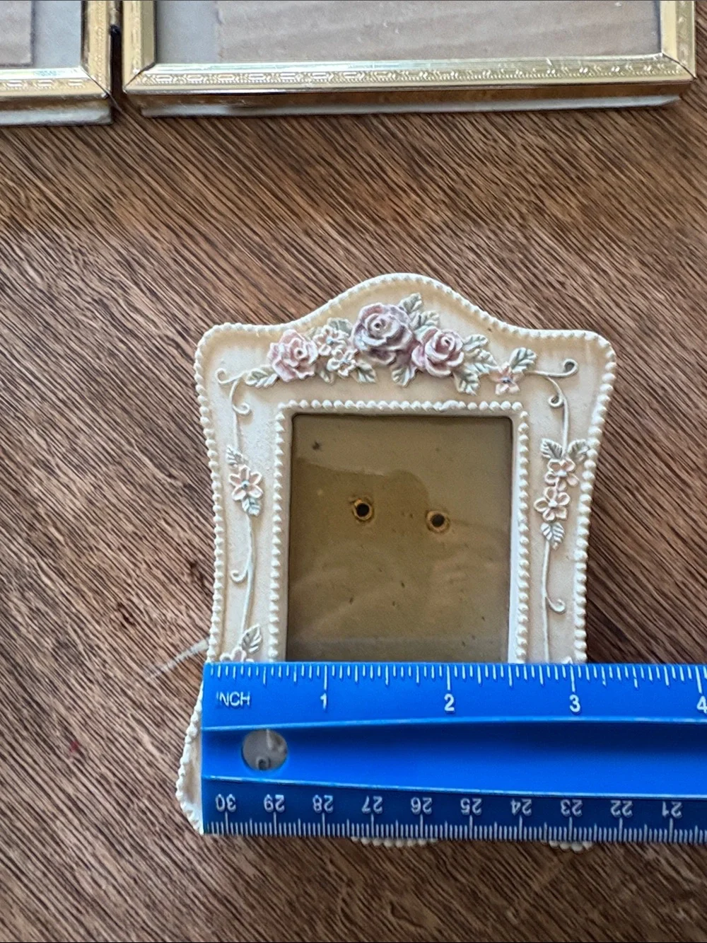 Vintage Gold and Cream Decorative Picture Frame Set