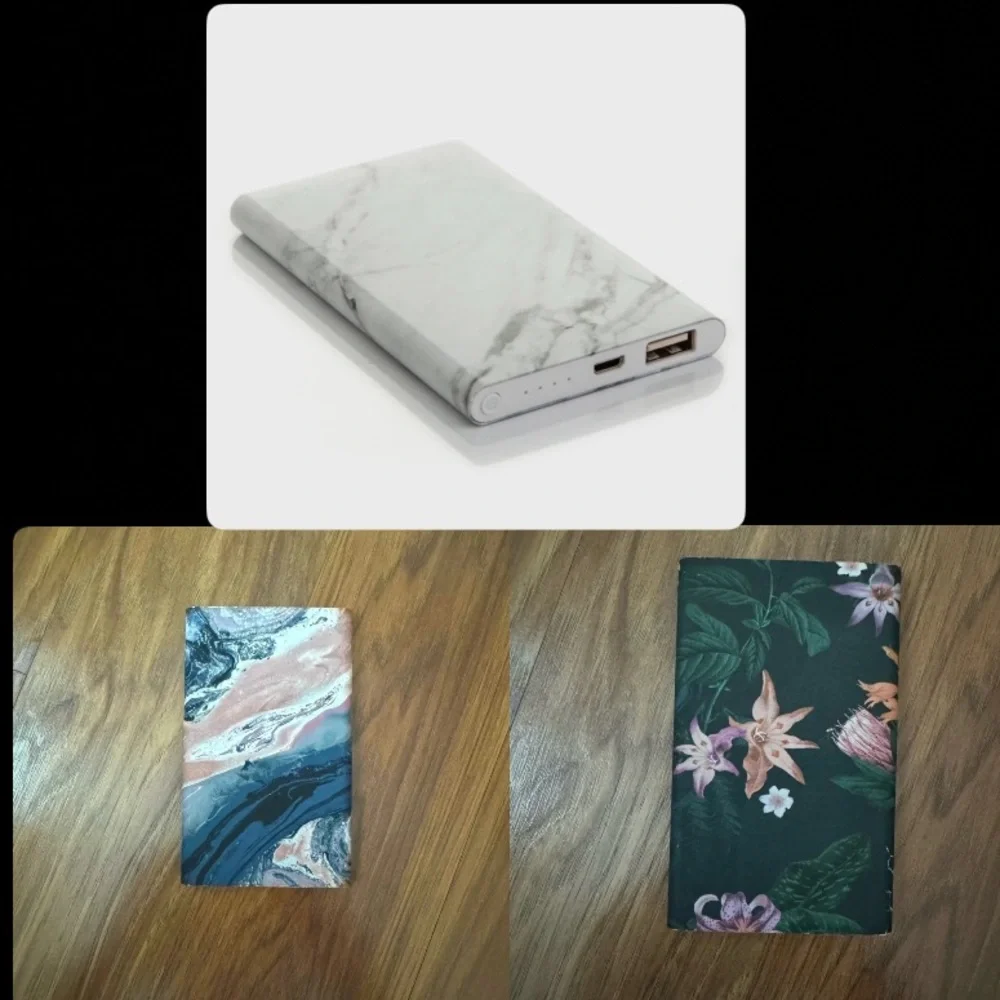 Marble and Floral Power Banks (3)