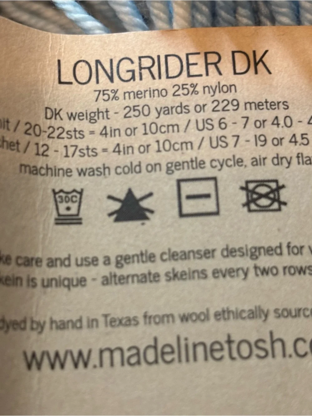 Madelinetosh soft hand