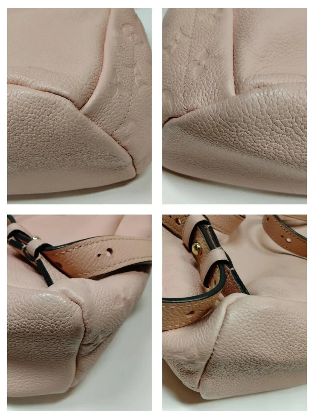 Louis Vuitton Pink Embossed Monogram Mini Backpack