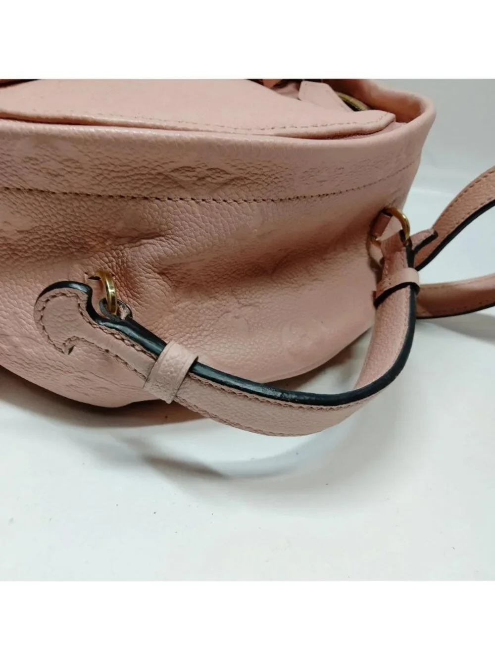Louis Vuitton Pink Embossed Monogram Mini Backpack