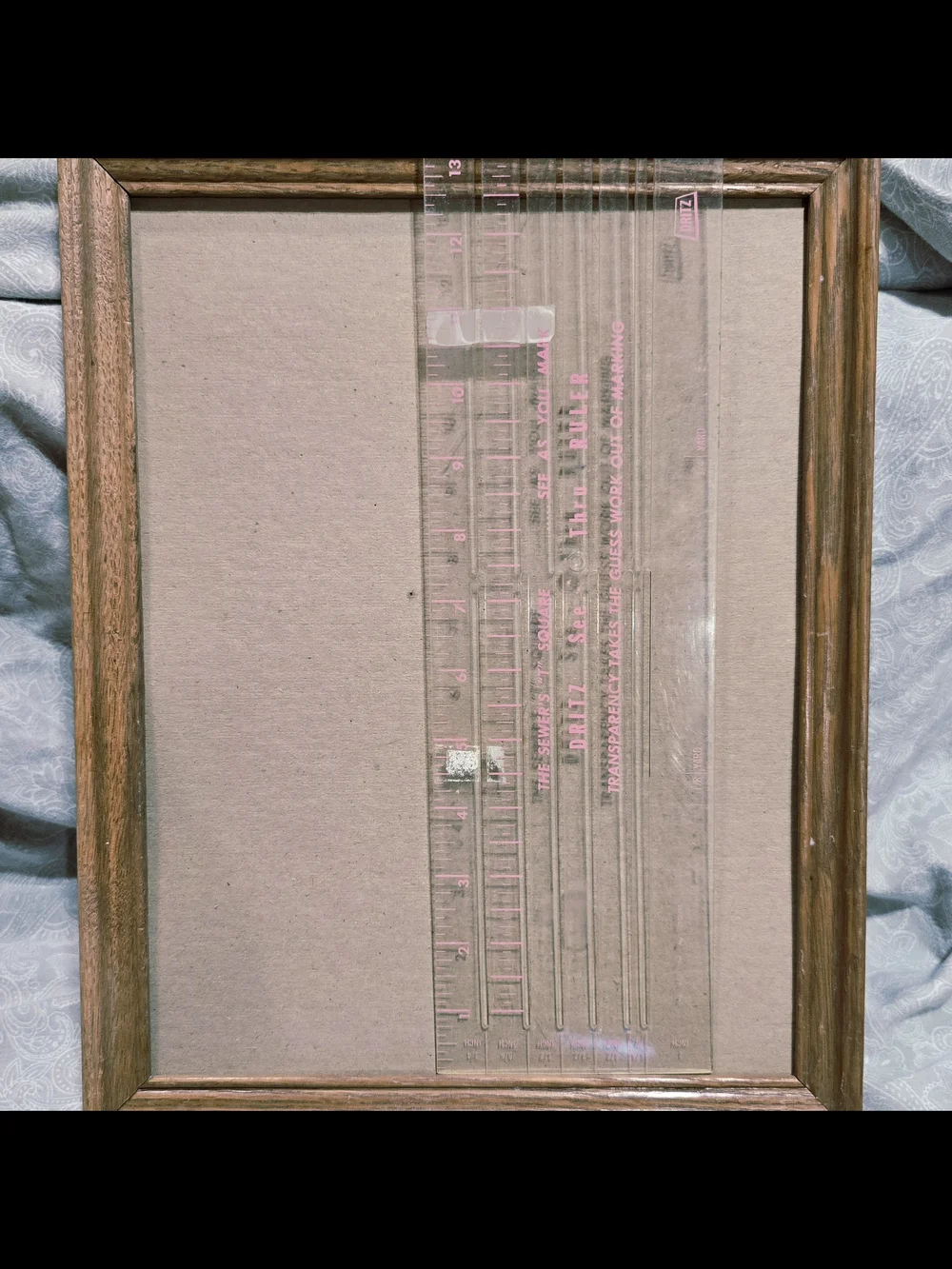 9.5x12.5 Photo canvas XL space Oak Wood Grain Picture Frame Rustic Open Frame