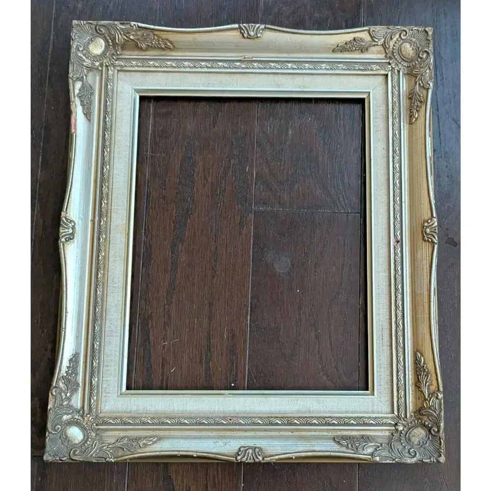 Mid Century French Style Gold Ornate Wooden Montparnasse Rococo Picture Frame