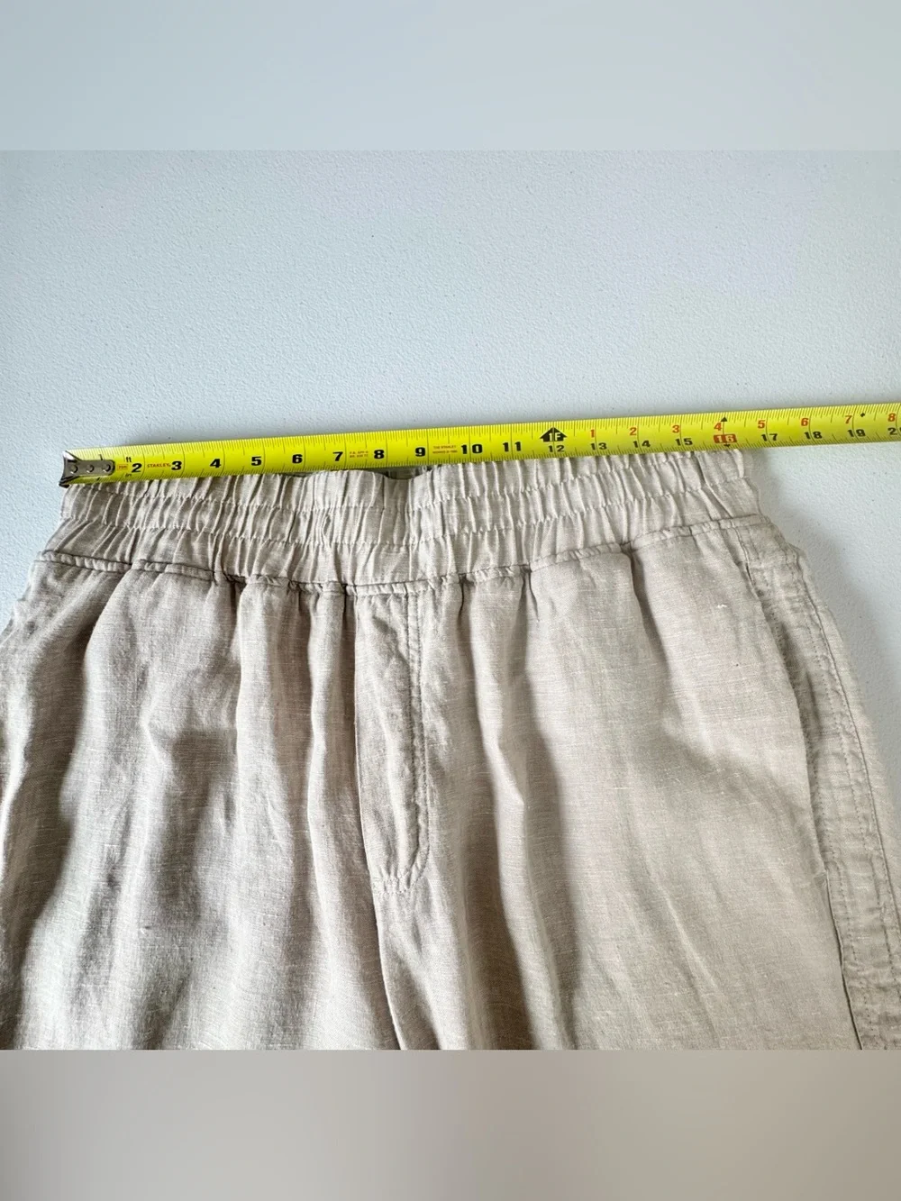 Quince 100% European Linen Wide Leg Pants Size L Flax