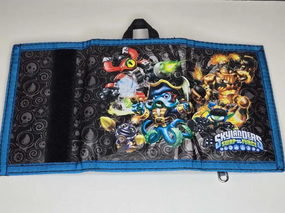 Skylanders Swap Force Tri-Fold Velcro Wallet with ID Window and Zipper Pocket