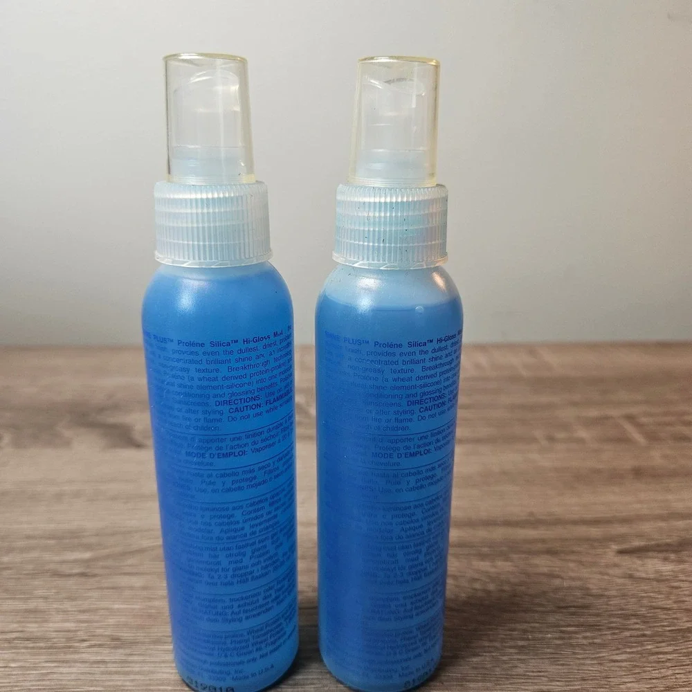 Lot of 2 Image Shine Plus Prolene Silica Hi Gloss Mist 3.4oz Hair Shine Spray