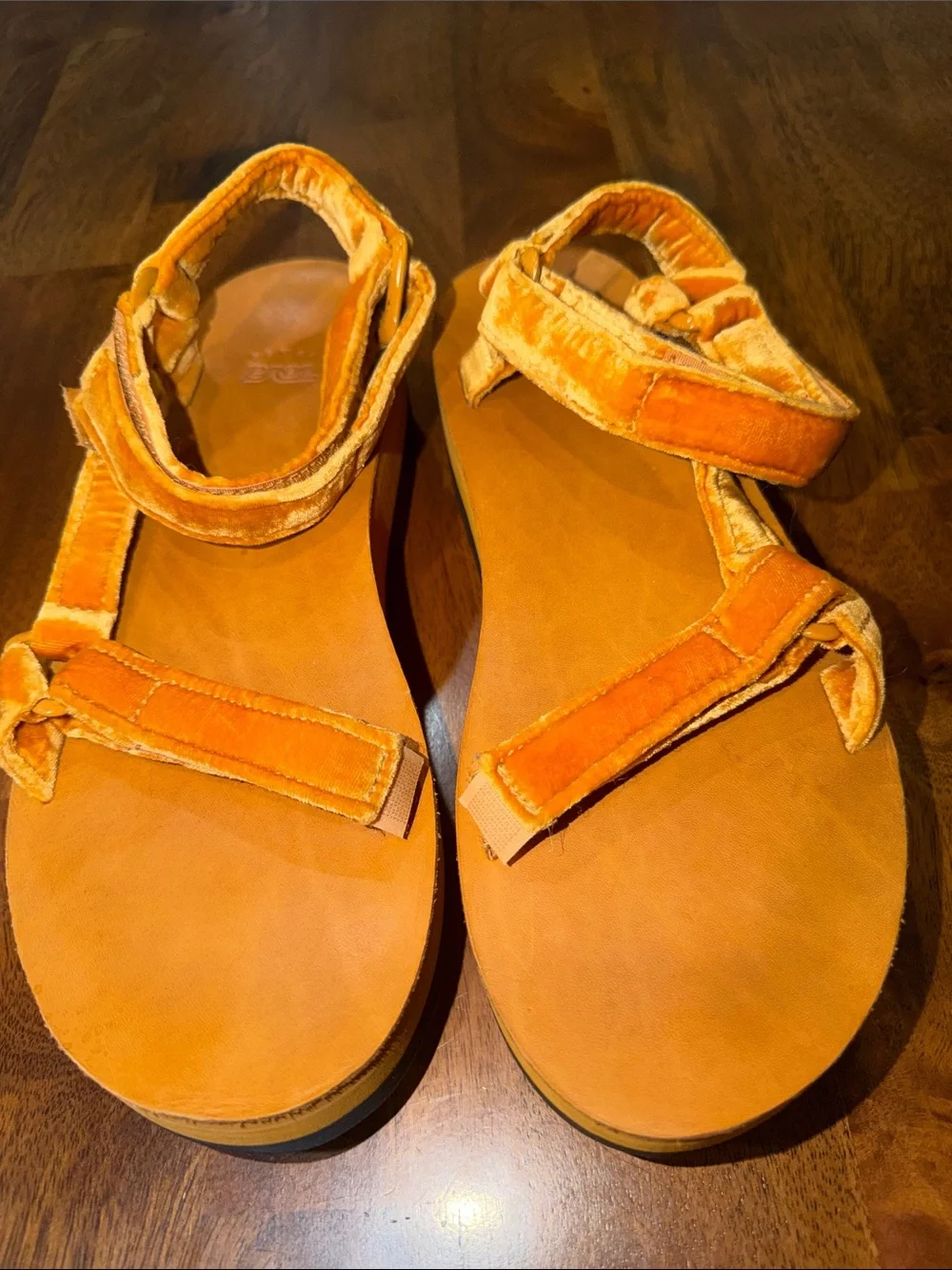 Teva velvet straps