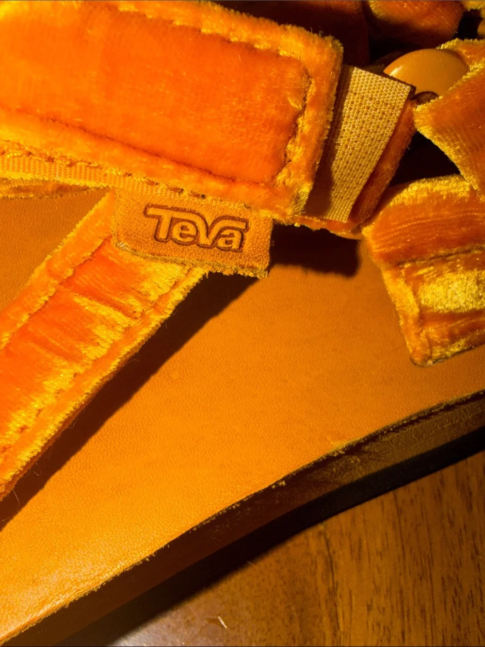 Teva velvet straps