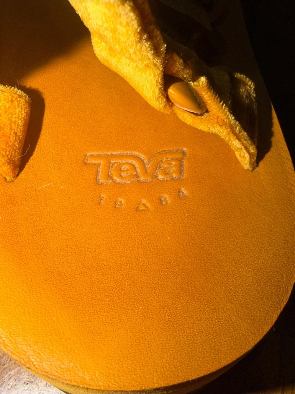 Teva velvet straps