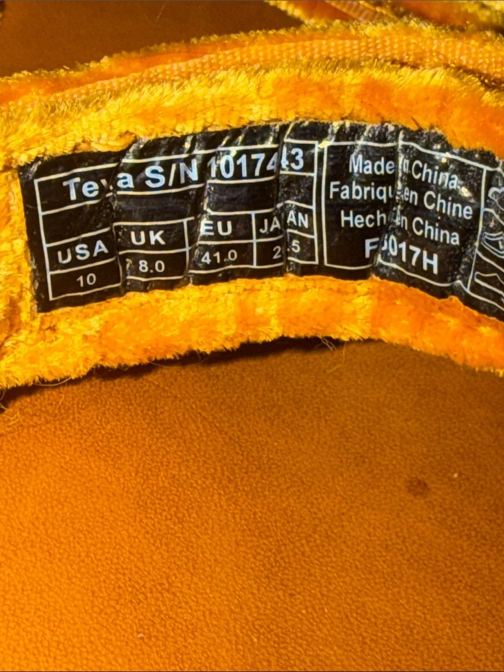 Teva velvet straps
