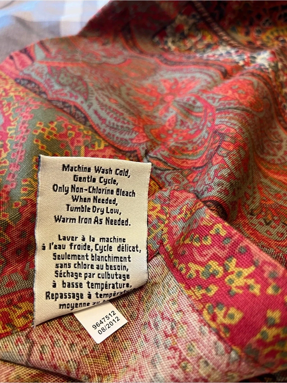 Pottery Barn rich paisley