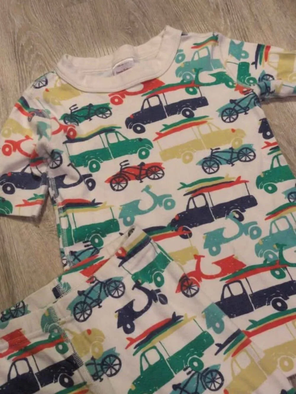 Hanna Andersson US 8 Vehicle Print Pajamas