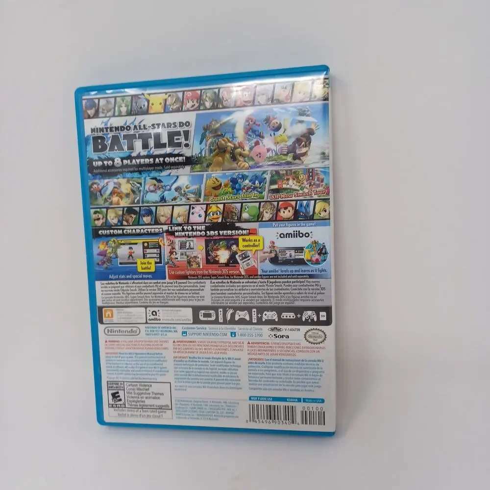 Super Smash Bros. (Nintendo Wii U, 2014)Great Condition