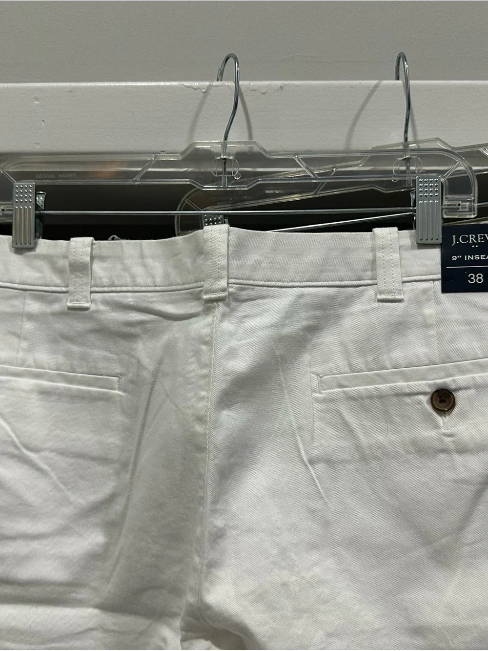 Men's Classic Cotton Shorts - White, Tan and Light Gray