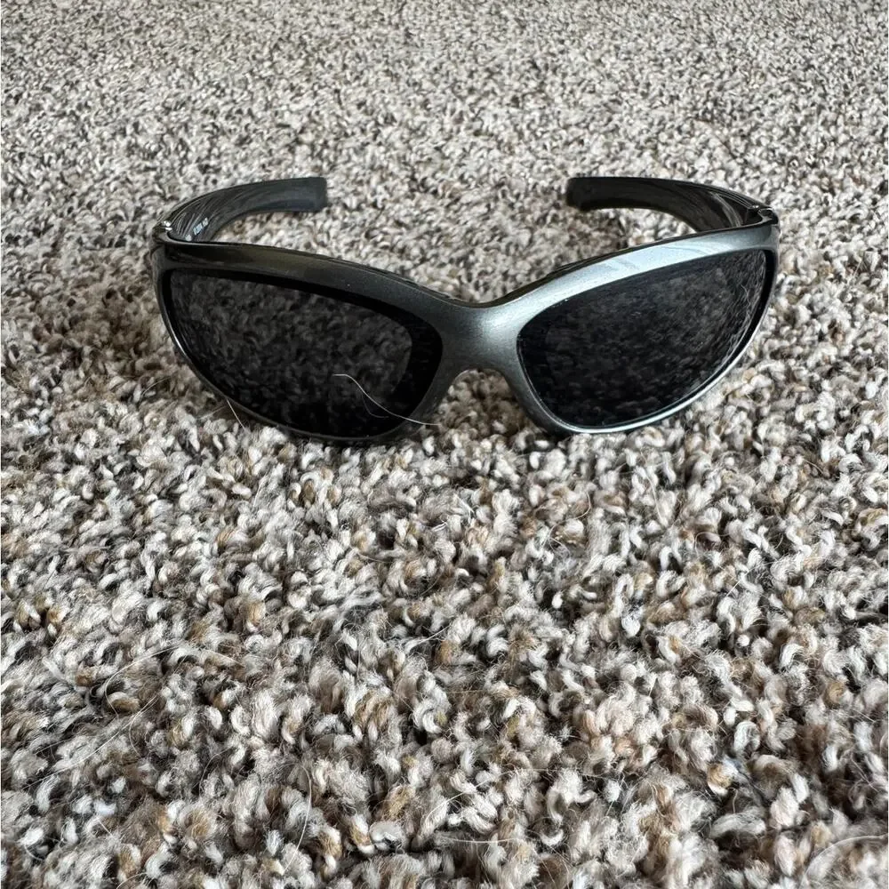 Vintage Harley-Davidson Wraparound Sunglasses Black Smoke Lenses 2004 H-D
