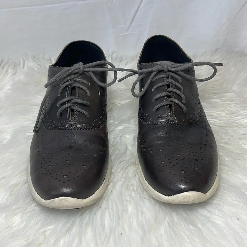 Cole Haan Zerogrand Black Leather Wingtip‎ Oxford Sz 9.5