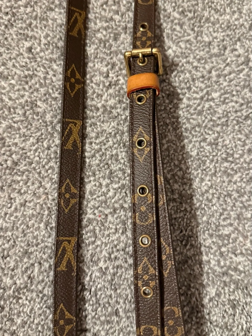 Louis Vuitton adjustable leather