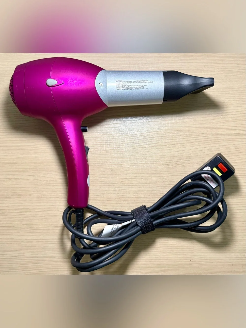 CHI Pink Hair Dryer Concentrator Attachment Model GF8007 1500W Low EMF