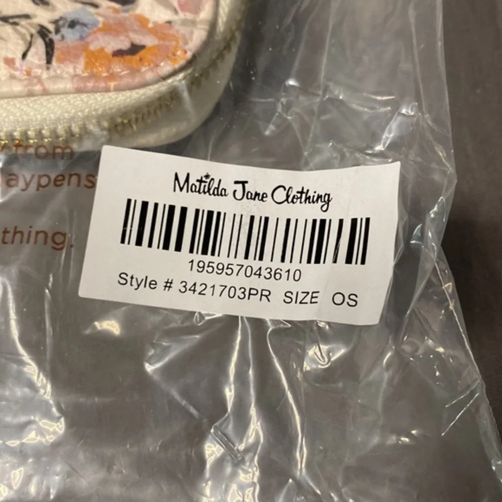Matilda Jane On the Go Floral Tech Organizer Tablet Case Vegan Leather NWT