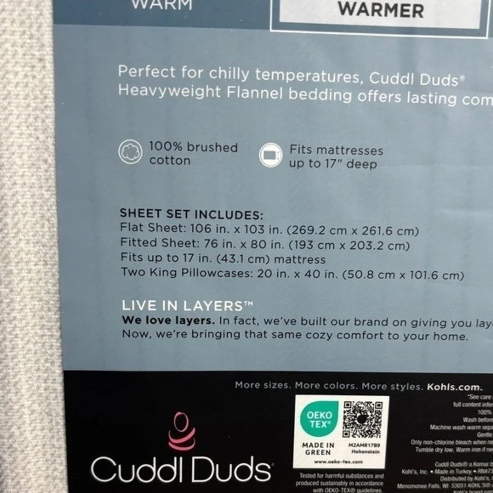 Cuddl Duds it cold